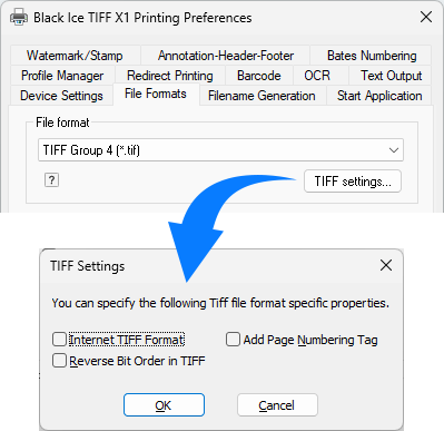 TIFF and Fax File Formats